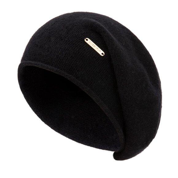 Slouchy Knit Beanie Cashmere Wool Blend Soft Warm Winter Ski Cap Chic main image 6
